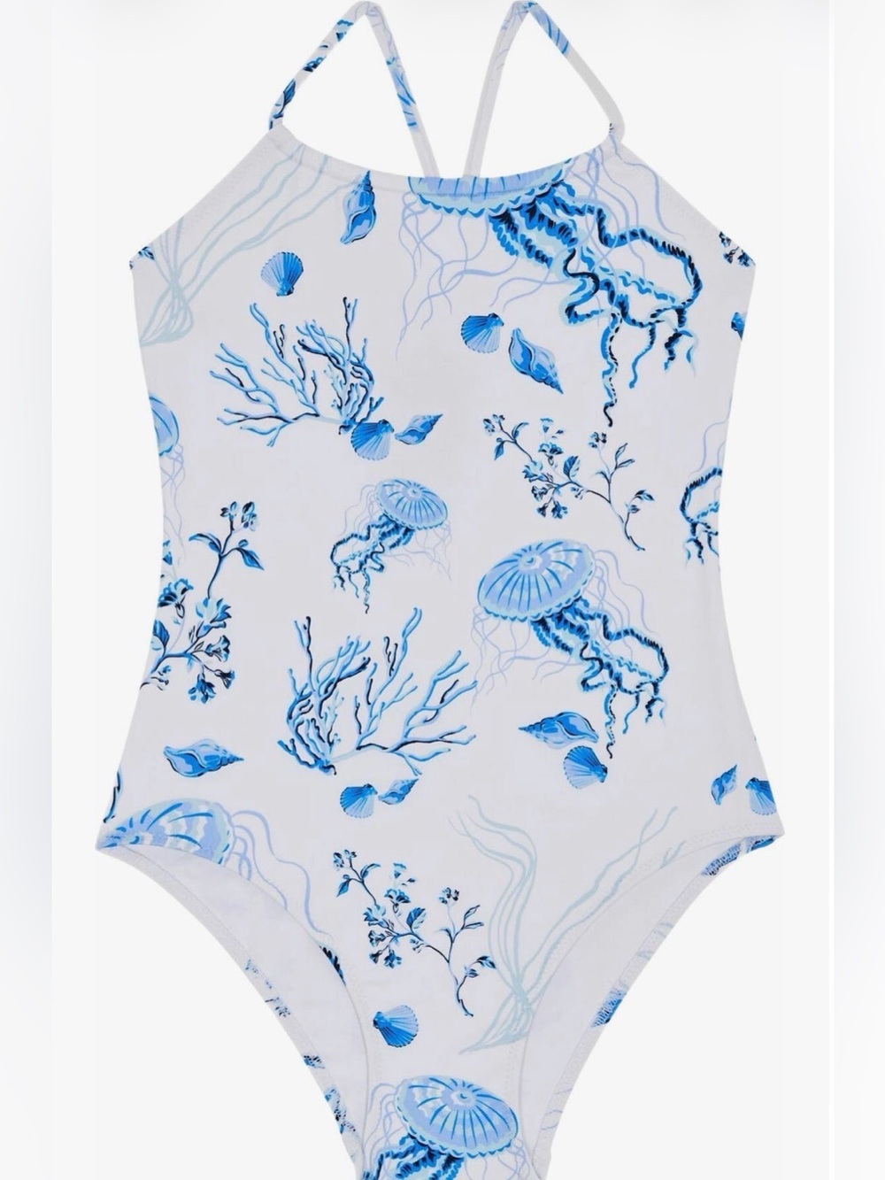 🔥 $160 Vilebrequin Girl's Medusa & Shells 1 Piece Swimsuit Sz 10 🔥